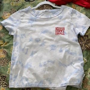 vans tie dye blue shirt